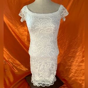 Pretty white lace dress